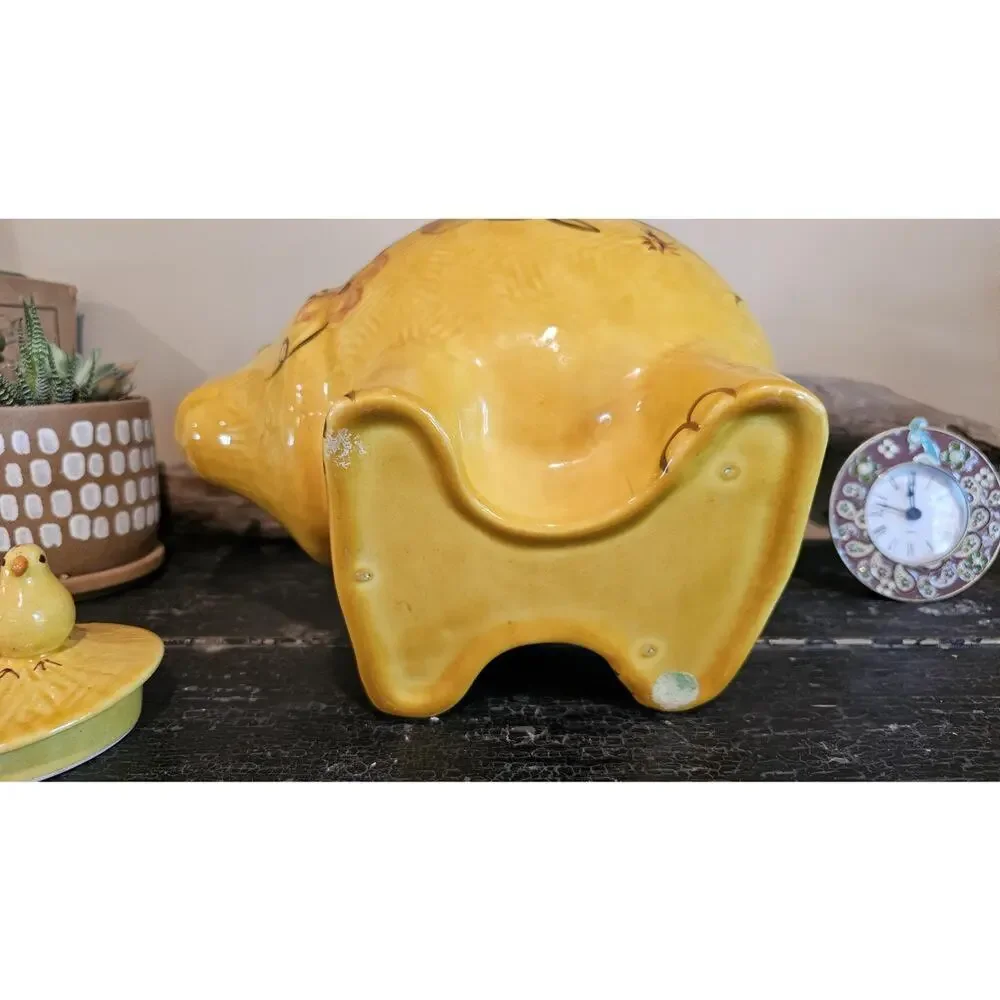 1960s Handpainted Cookie Jar Rhinoceros Named Bartholomew